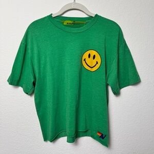 Green Aviator Nation Cropped Tee